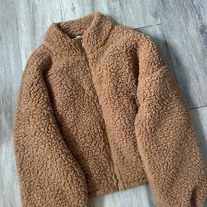 Express Tan Sherpa Jacket